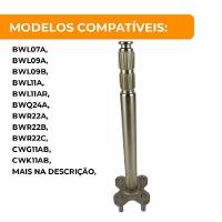 Eixo Curto Agitrador Lavadora Consul Brastemp Mondial - Alado - 6