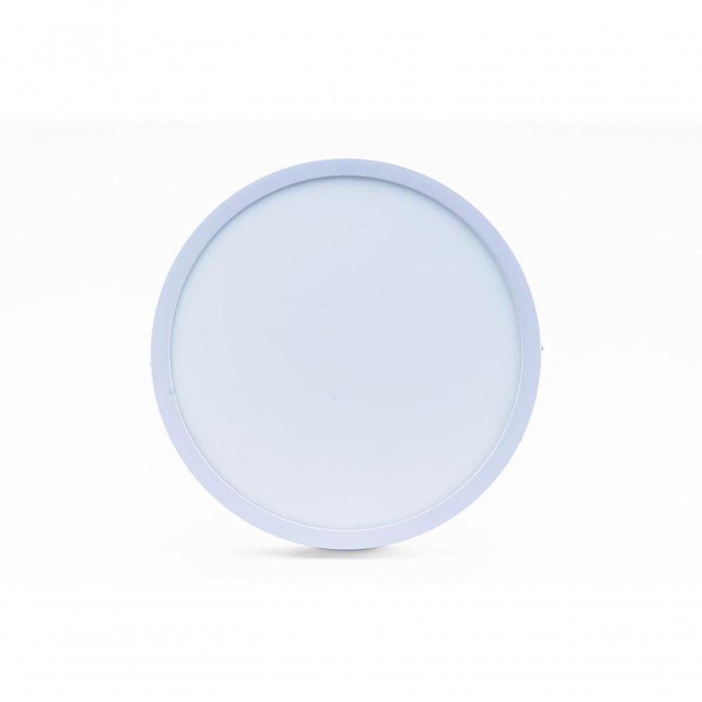 Plafon Led Sobrepor Redondo 24w 3000k Branco Quente Bivolt Kit 3 - 1