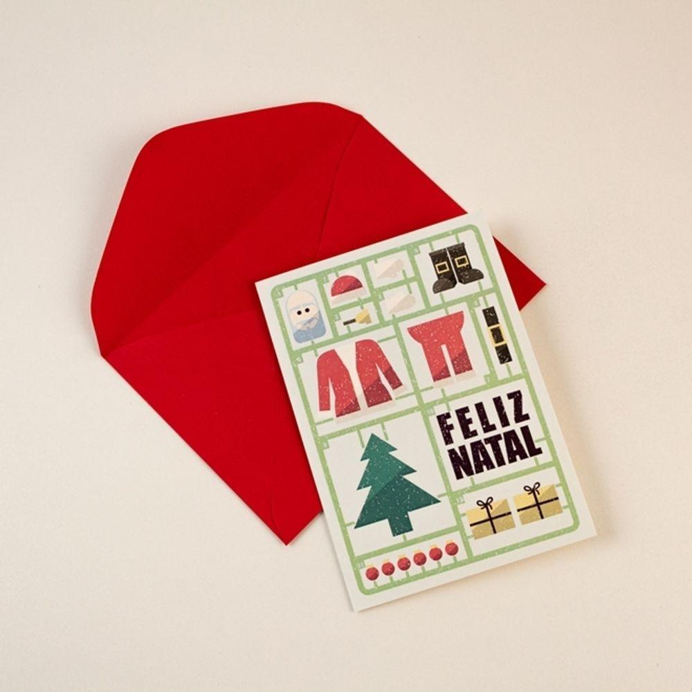 Cartão De Natal Elegância Noel Com Envelope Diversificado Para Mensagens Especiais - 3