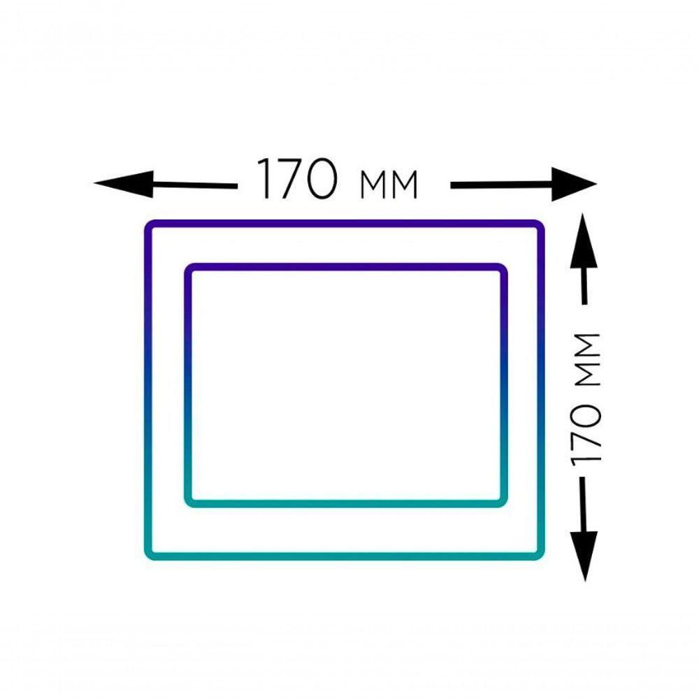 Plafon Led Slim Embutir Quadrado 12w 4000k Branco Neutro Bivolt Kit 3 - 3