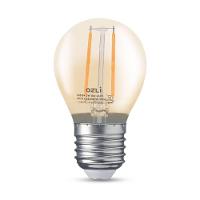 Lâmpada Led Bola Filamento E27 2w 2300k Branco Quente Bivolt - 1
