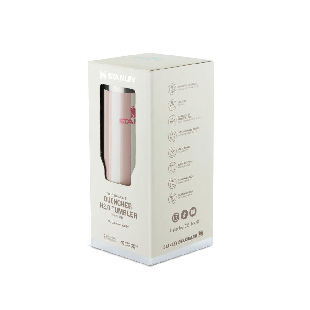 Copo Com Canudo Stanley Quencher 887ml Peach Whip Cabana Gloss - 5
