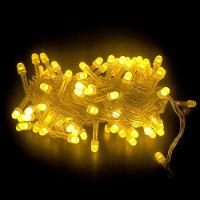 Pisca Pisca Natal Cordão 10 Metros 8 Funções 100 Lâmpadas Luz Amarelo - 2