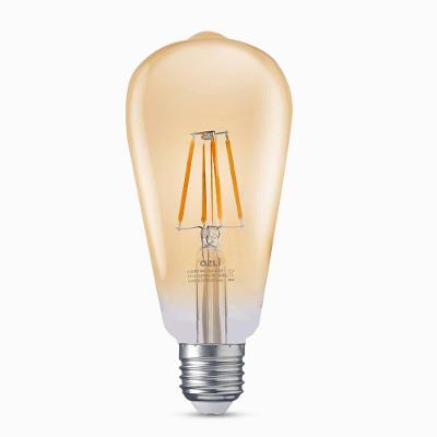 Lâmpada Led Bulbo St Filamento E27 4w 2300k Bivolt Branco Quente