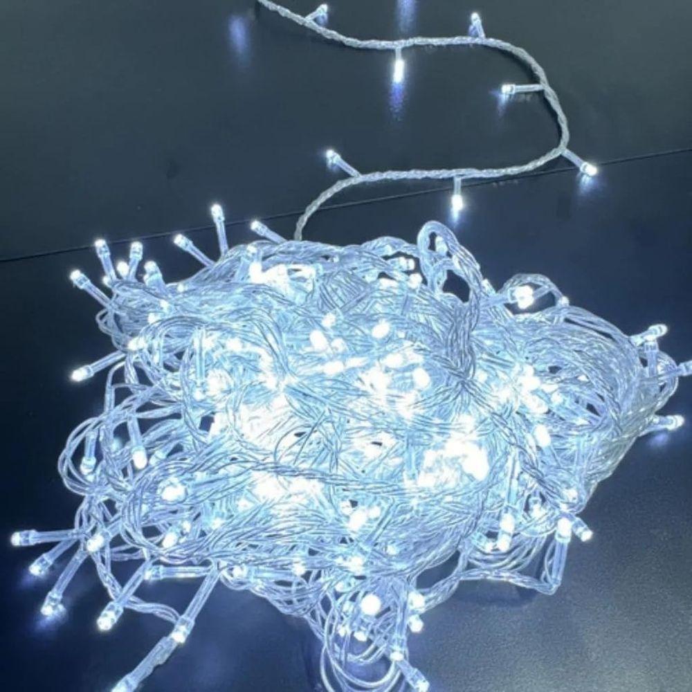 Pisca Pisca Natal Cordão 10 Metros 10 Funções 100 Lâmpadas Luz Branca - 4