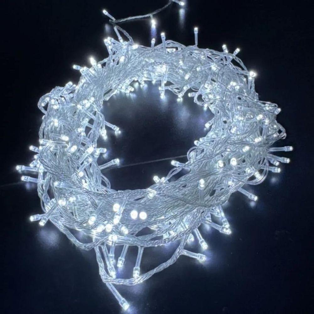 Pisca Pisca Natal Cordão 10 Metros 10 Funções 100 Lâmpadas Luz Branca - 8