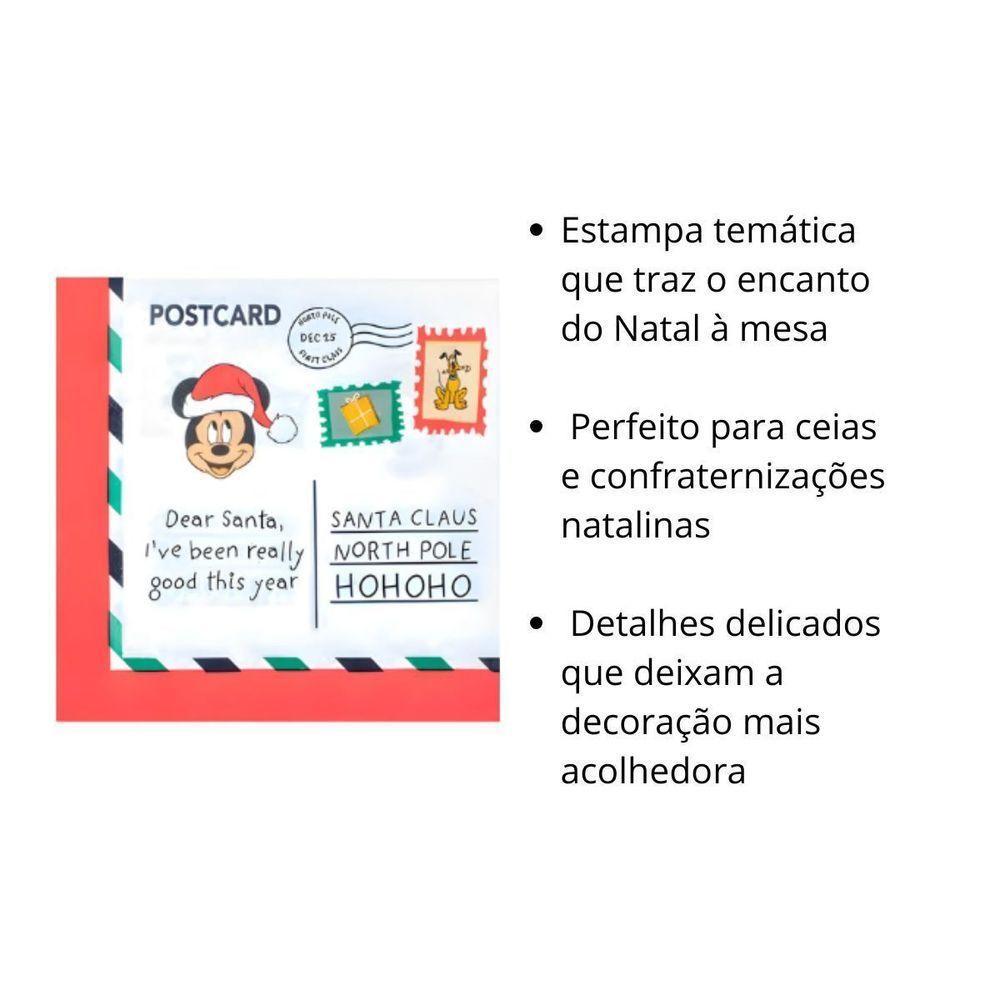 Guardanapo De Papel Estampado Carta De Natal Mickey - 20 Un - 3