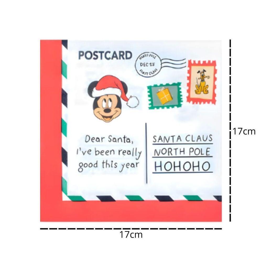 Guardanapo De Papel Estampado Carta De Natal Mickey - 20 Un - 5