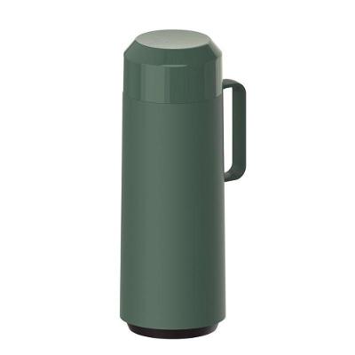 Garrafa Térmica Tramontina Exata Verde Com Ampola De Vidro E Tampa Rosqueável 1 Litro