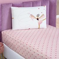 Enxoval Kit Colcha + Jogo De Cama Lençol Bouti Solteiro Infantil Kids 4 Peças 100% Poliéster - Bailarina - 6