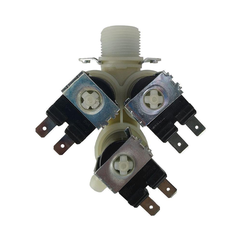 Válvula De Entrada De Água Lava E Seca 8 A 13kg Midea 17438100000419 220v Alado único - 2