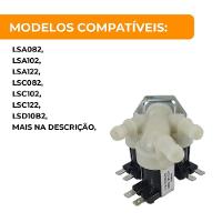 Válvula De Entrada De Água Lava E Seca 8 A 13kg Midea 17438100000419 220v Alado único - 6