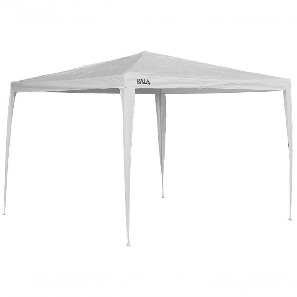 Tenda Praia Gazebo Barraca 3x3 Branca Camping Bco Aço Kala - 1