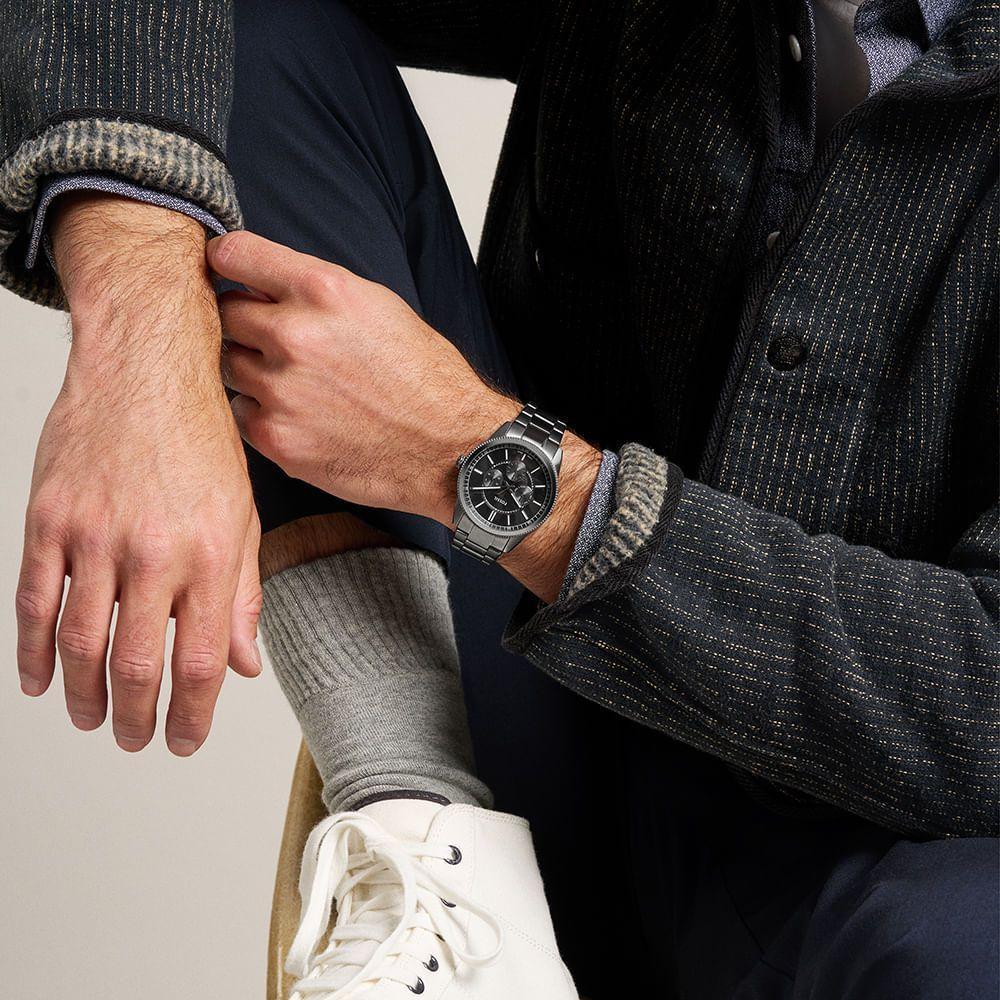 Relógio Fossil Masculino Pearson Grafite - Fs6136-1pn Relógio Fossil Masculino Fossil Grafite - Fs6136-1pn - 9