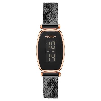 Relógio Euro Feminino Fashion Fit Glam Preto - Eujhs43aac-4p Relógio Euro Feminino Ff Glam Preto - Eujhs43aac-4p