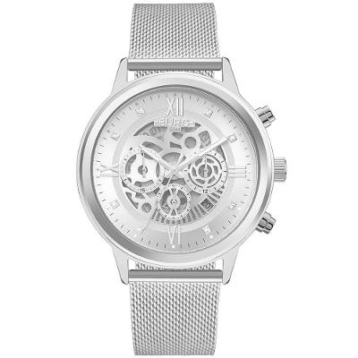 Relógio Euro Feminino Big Case Prata - Eujs25al-4k Relógio Euro Feminino Delux Prata - Eujs25al-4k