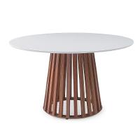 Mesa De Jantar Redonda Safira De Madeira De 130 A 150 Cm 130cm Pinhao - 1