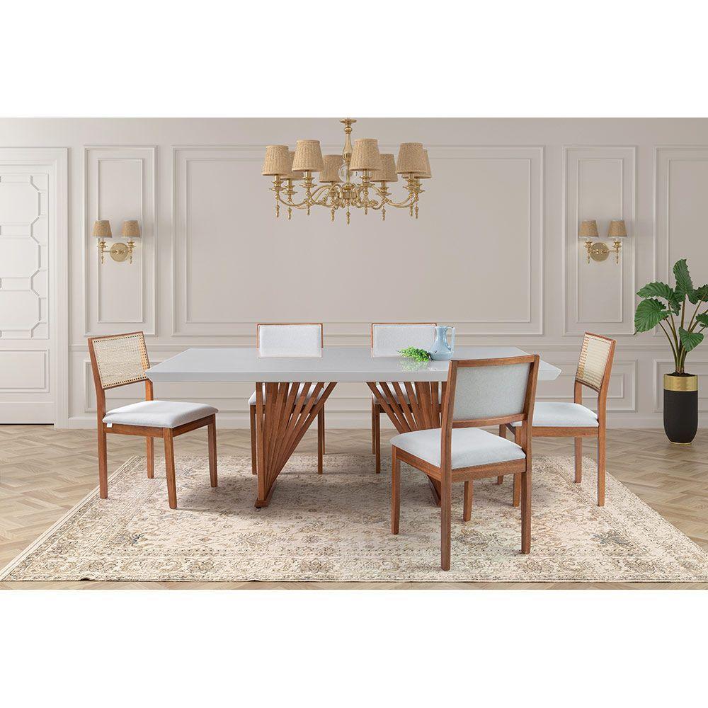 Mesa De Jantar Retangular De Madeira Magnum 180cm X 100cm Castanho - 2