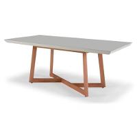 Mesa De Jantar Retangular De Madeira Lírio 180cm X 100cm Lamina De Cinamomo - 1