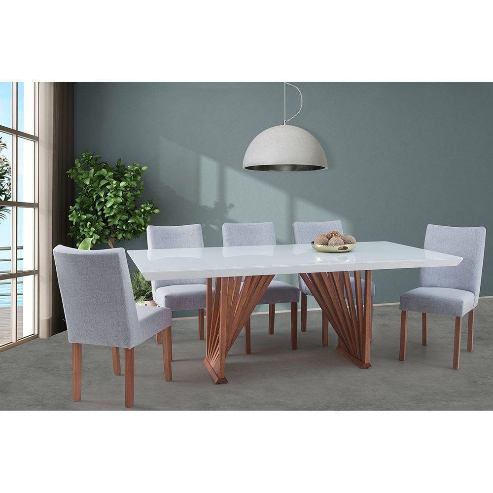 Mesa De Jantar Retangular De Madeira Magnum 220cm X 100cm Castanho - 3