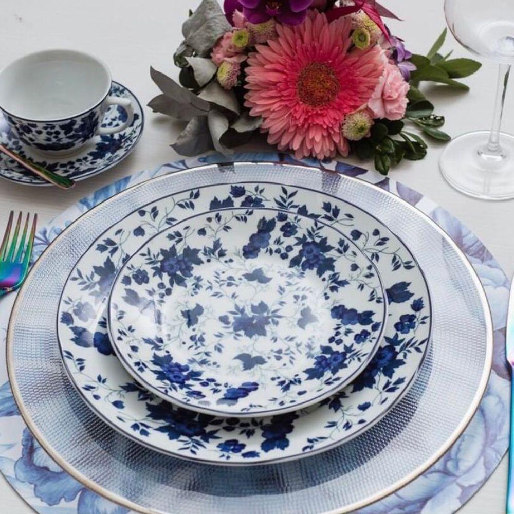 Conjunto De Xícara De Café Com Pires 06 Peças Folhagem - 9