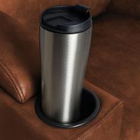 Poltrona Do Papai Com Puff Usb E Porta Copos Ravella Pu R04 - D'rossi Cor Ocre - 7