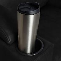 Poltrona Do Papai Com Puff Usb E Porta Copos Ravella Pu R04 - D'rossi Cor Preto - 8