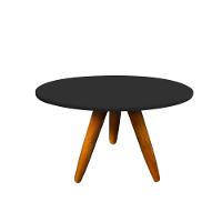 Conjunto Mesa Lateral e Mesa De Centro Preto D´rossi - 2