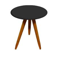 Conjunto Mesa Lateral e Mesa De Centro Preto D´rossi