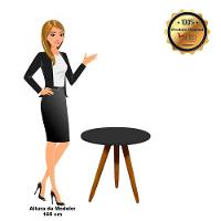 Conjunto Mesa Lateral e Mesa De Centro Preto D´rossi - 6