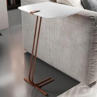 Mesa Apoio Lateral Para Sofá Lisboa Pé Café Branco - 2