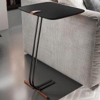 Mesa Apoio Lateral Para Sofá Lisboa Pé Preto Laca Preto - 2