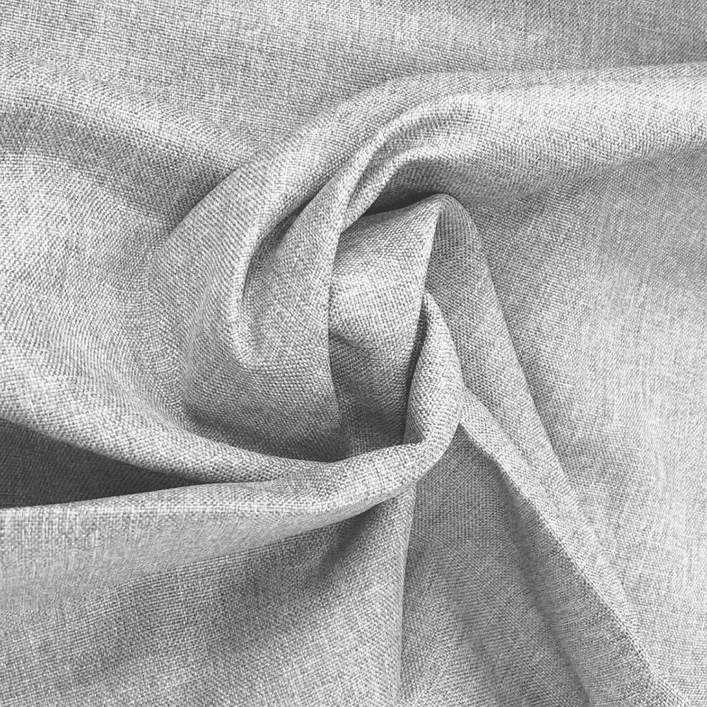 Tecido Linho 100x138cm Para Estofados E Tapeçaria - Desk Design Cinza Claro - 5