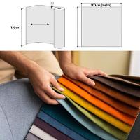 Tecido Linho 100x138cm Para Estofados E Tapeçaria - Desk Design Cinza Claro - 2