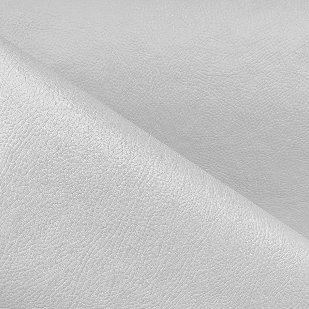 Tecido Couro Sintético Pvc Corino Napa Para Estofados E Tapeçaria - Desk Design Branco - 1