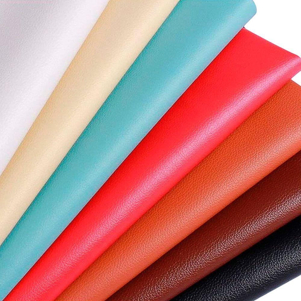 Tecido Couro Sintético Pvc Corino Napa Para Estofados E Tapeçaria - Desk Design Verde Claro - 4