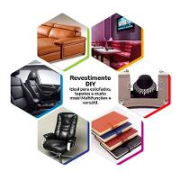 Tecido Couro Sintético Pvc Corino Napa Para Estofados E Tapeçaria - Desk Design Verde Claro - 2