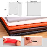 Tecido Couro Sintético Pvc Corino Napa Para Estofados E Tapeçaria - Desk Design Fúcsia - 2