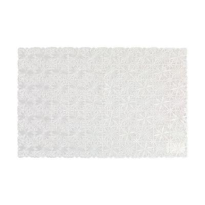 Toalha De Geladeira Individual Floral Branco 35x53cm - Uzoo Toalha Geladeira Individual 35x53cm Branco Fl-1607