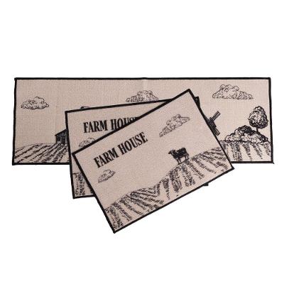 Jogo De Cozinha 3 Pçs Fazenda 120x40 - 60x40cm - Uzoo Jogo Cozinha 3 Pecas 120x40-60x40cm Fazenda