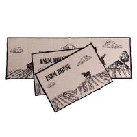 Jogo De Cozinha 3 Pçs Fazenda 120x40 - 60x40cm - Uzoo Jogo Cozinha 3 Pecas 120x40-60x40cm Fazenda - 1