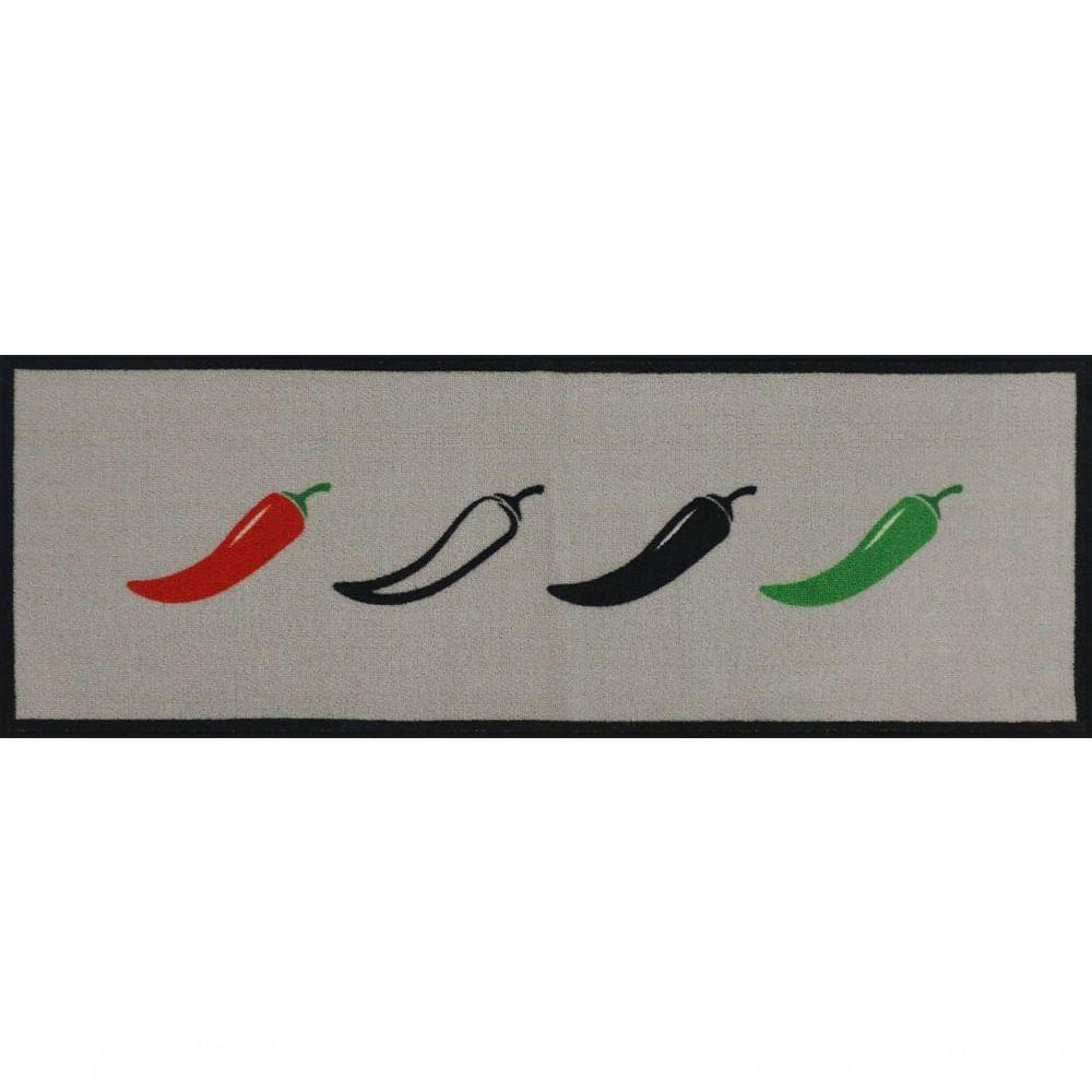 Jogo De Cozinha 3 Pçs Galinha Pimenta 120x40 - 60x40cm - Uzoo Jogo Cozinha 3 Pecas 120x40-60x40cm Galinha Pimenta - 2