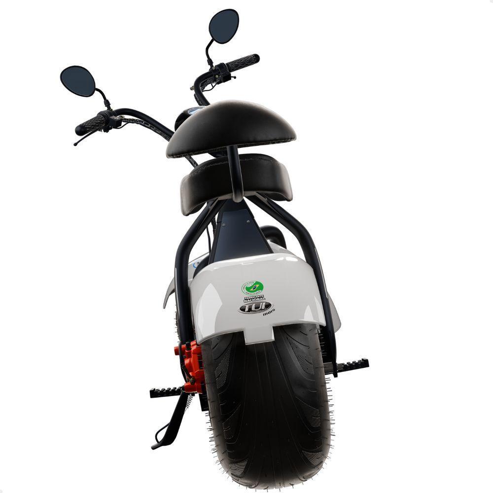 Scooter Elétrica 1000w Tui 2 Lugares Autonomia 60km Sem Cnh Branco - 3