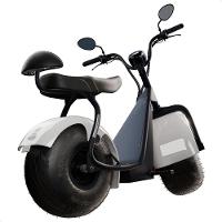 Scooter Elétrica 1000w Tui 2 Lugares Autonomia 60km Sem Cnh Branco - 5