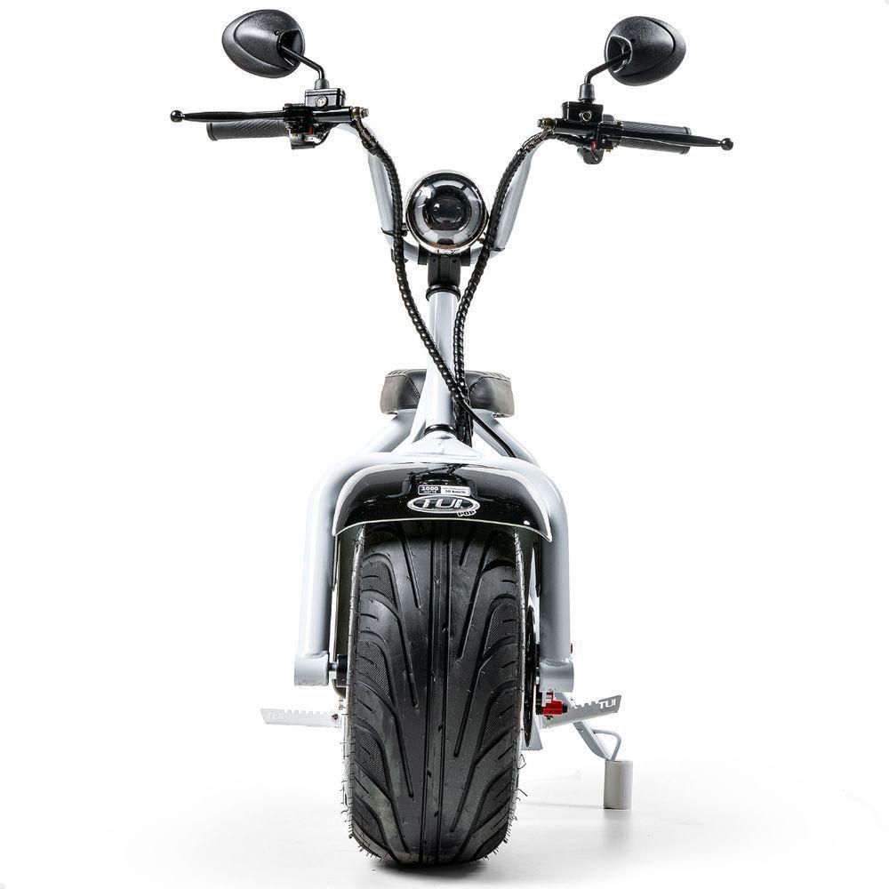 Scooter Elétrica 1000w Tui Pop Moto Patinete Sem Cnh Branco-preto - 8
