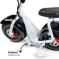 Scooter Elétrica 1000w Tui Pop Moto Patinete Sem Cnh Branco-preto - 7