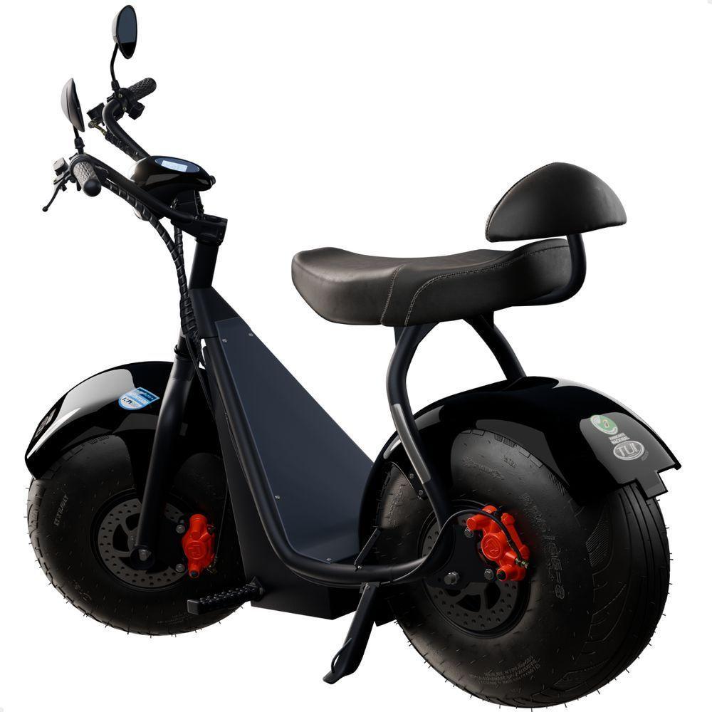 Scooter Elétrica 1000w Tui 2 Lugares Autonomia 60km Sem Cnh Preto - 3