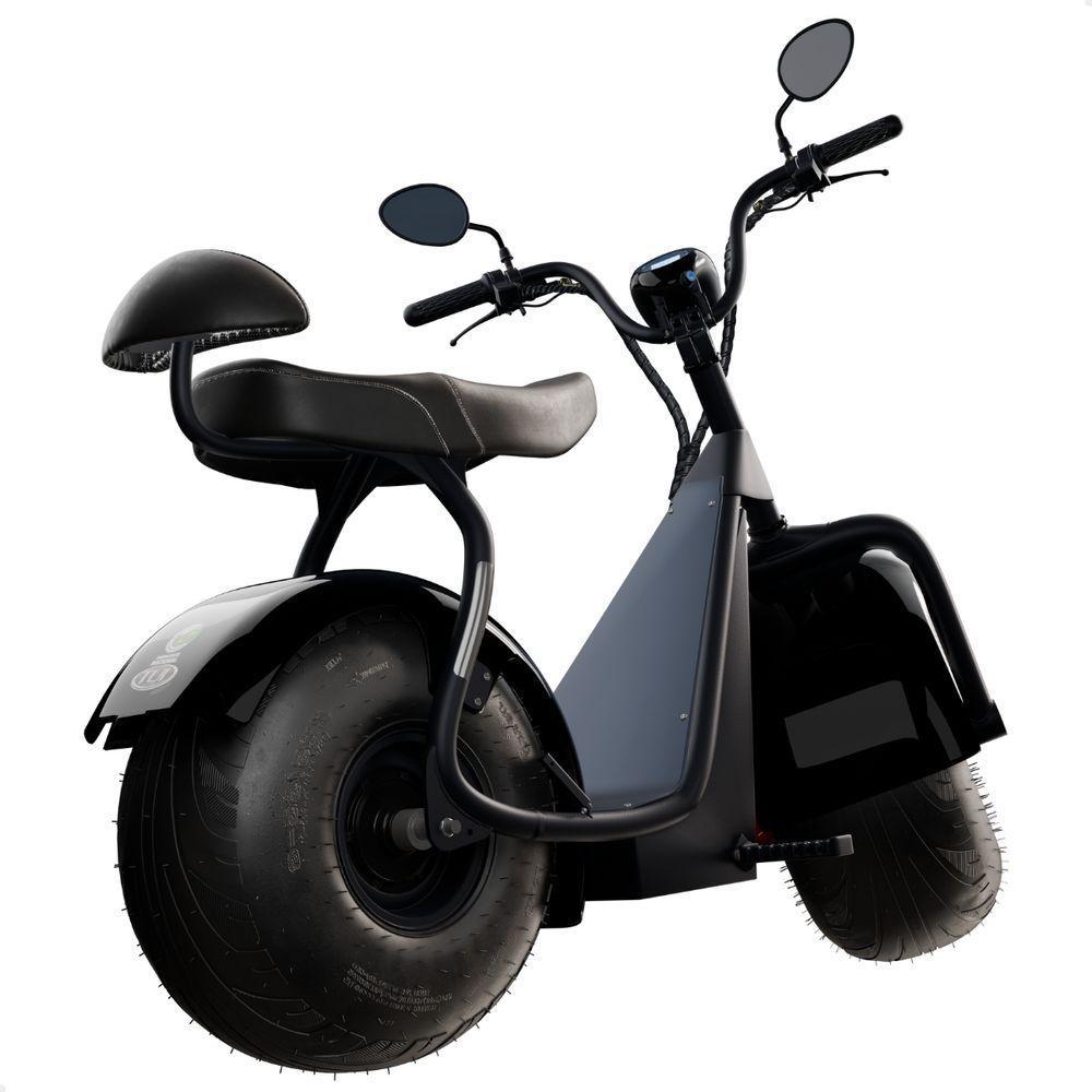 Scooter Elétrica 1000w Tui 2 Lugares Autonomia 60km Sem Cnh Preto - 7