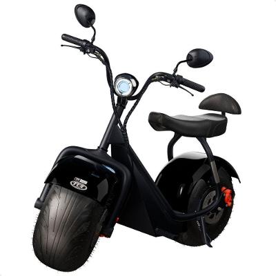Scooter Elétrica 1000w Tui 2 Lugares Autonomia 60km Sem Cnh Preto