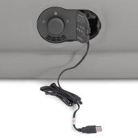 Colchão Inflável Casal Queen Fiber Tech Prestige 272kg Azul Com Bomba Usb Intex